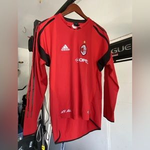 ac milan training jersey Sz Small